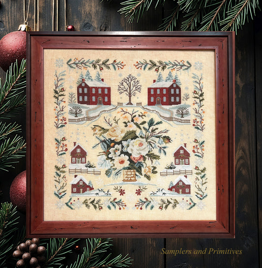 Winter Day Sampler - Cross Stitch Pattern by Samplers and Primitives PREORDER
