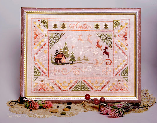 Winter Wind  - Cross Stitch Pattern by Samplers & Primitives