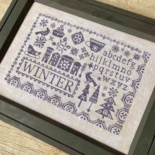 Sampler Seasons: Winter - Cross Stitch Pattern by Blueberry Ridge