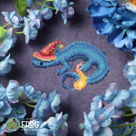 Wizardly Newt - Cross Stitch Patterns by Fine Frog Stitching PREORDER