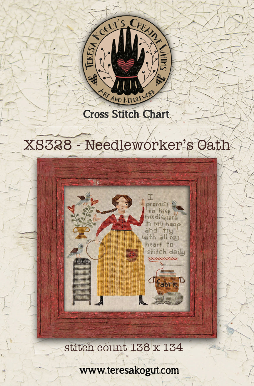 Needleworker’s Oath - Cross Stitch Chart by Teresa Kogut PREORDER
