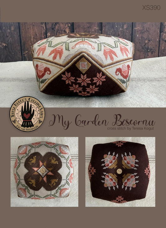 My Garden biscornu - Cross Stitch Pattern by Teresa Kogut PREORDER