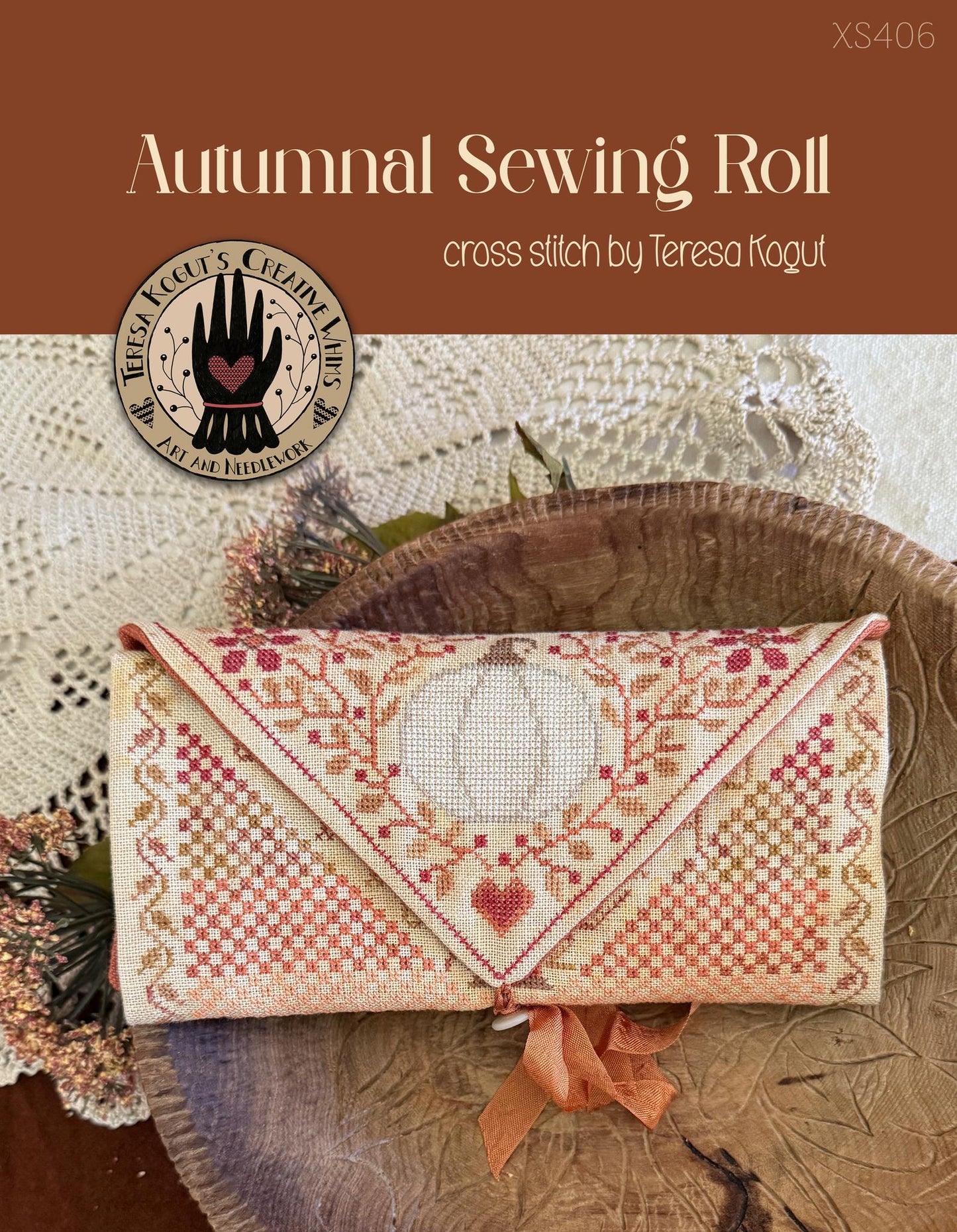 Autumnal Sewing Roll - Cross Stitch Pattern by Teresa Kogut PREORDER