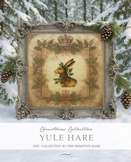 Yule Hare - Cross Stitch Pattern by The Primitive Hare