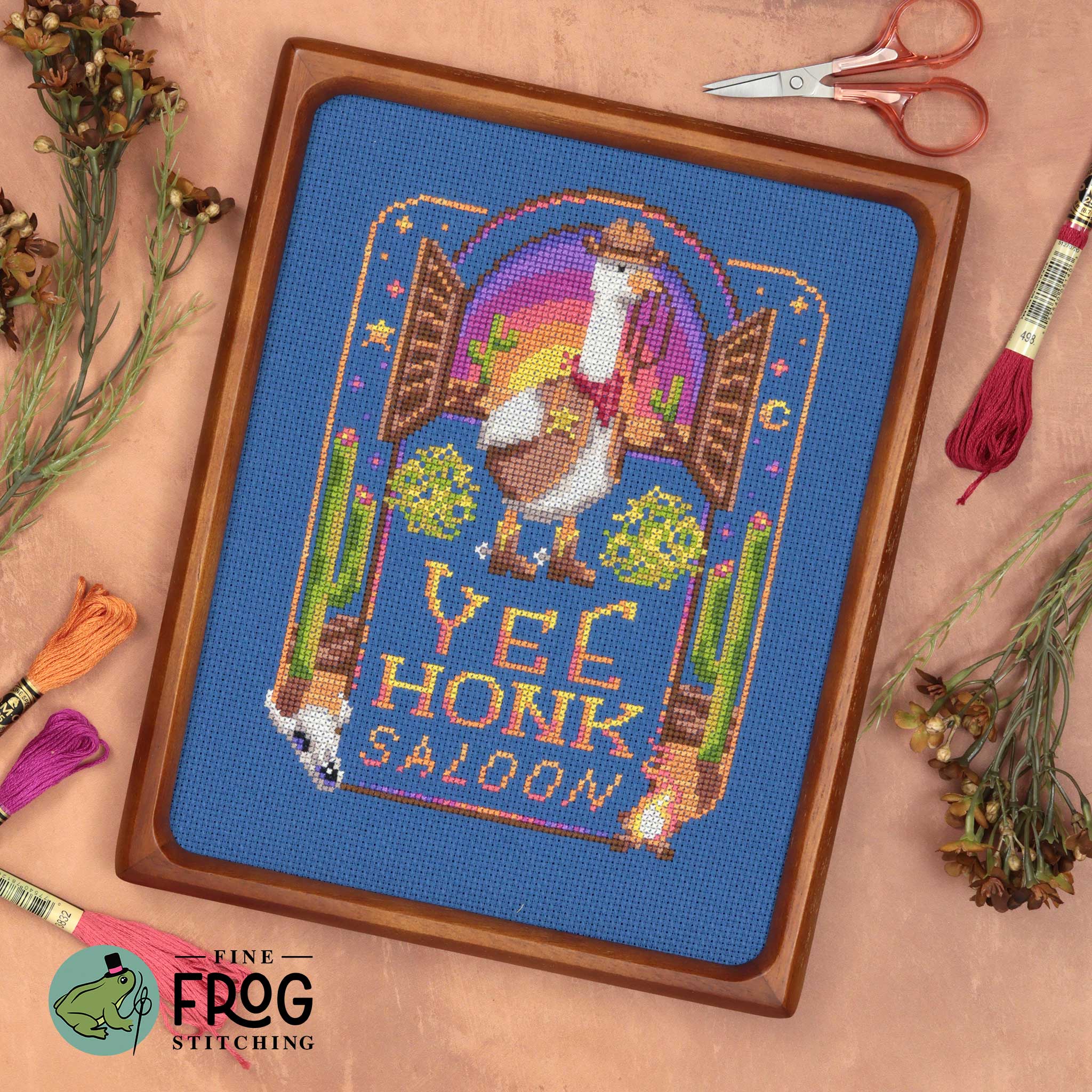 Yee Honk Saloon - Cross Stitch Pattern by Fine Frog Stitching – A ...