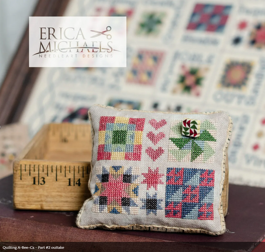 Quilting A-Bee-Cs Part 2 - Cross Stitch Pattern by Erica Michaels