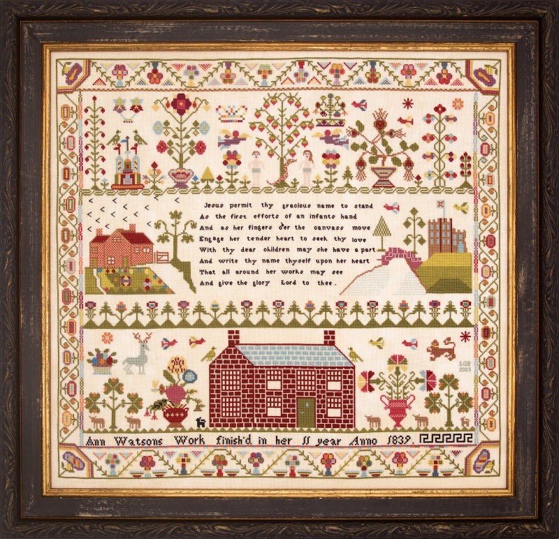 Ann Watson 1839 - Reproduction Sampler Pattern by Hands Across the Sea Samplers