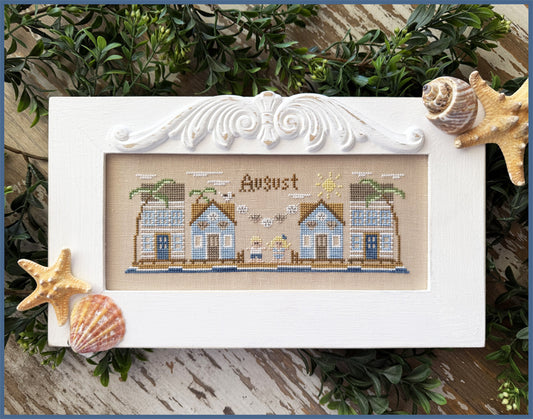 Mini Monthly Village August - Cross Stitch Pattern by Country Cottage Needleworks