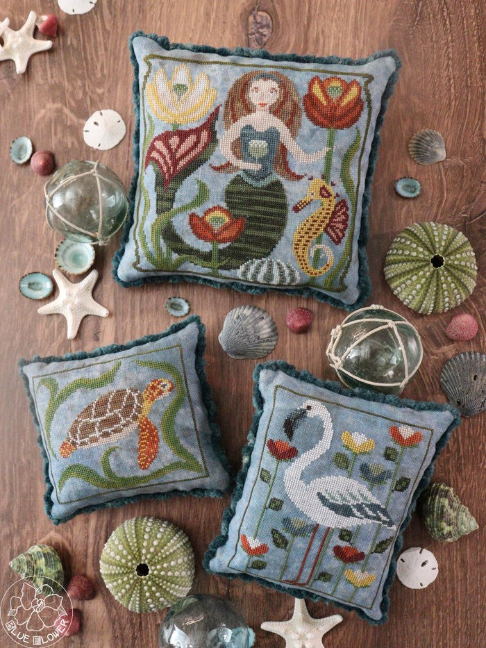 Autumn Mermaid - Cross Stitch Pattern by The Blue Flower