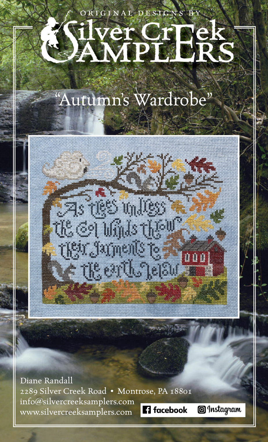 Autumn’s Wardrobe - Cross Stitch Pattern by Silver Creek Samplers