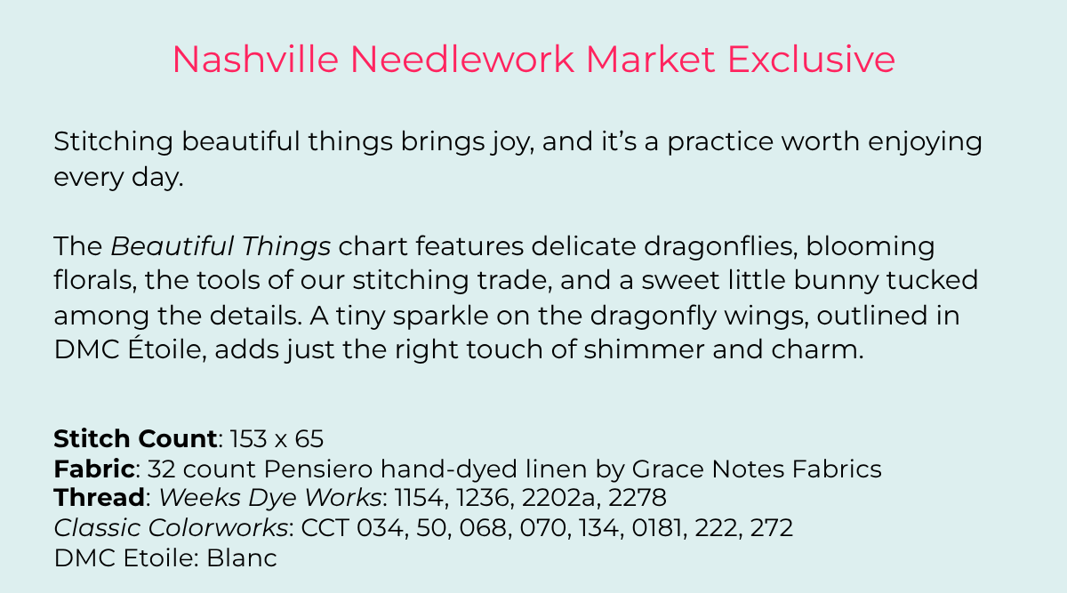 Beautiful Things - Cross Stitch Pattern by Cherry Blossoms