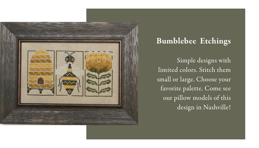 Bumblebee Etchings - Cross Stitch Pattern by Heart in Hand PREORDER