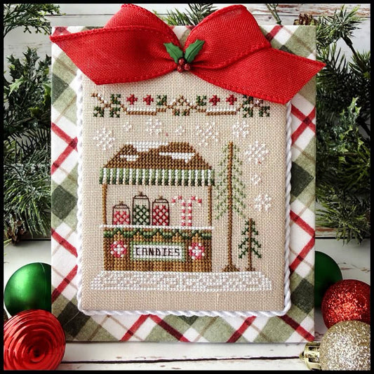 Christmas Market #9 Candy Stand - Cross Stitch Pattern by Country Cottage Needleworks