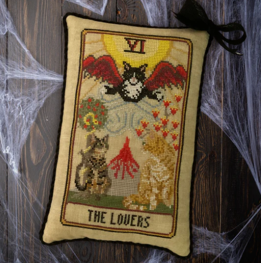 Cat Tarot VI - The Lovers - Cross stitch pattern by Dirty Annie PREORDER