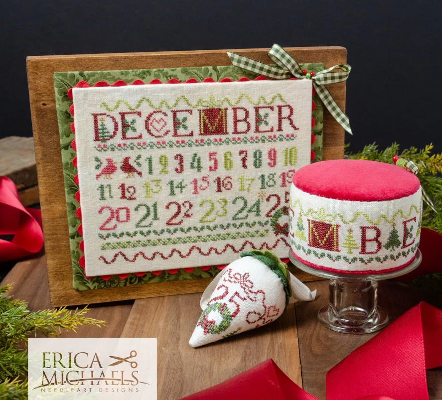 Christmas Countdown - Cross stitch chart by Erica Michaels