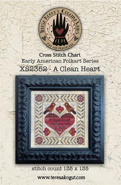A Clean Heart - Cross Stitch Pattern by Teresa Kogut