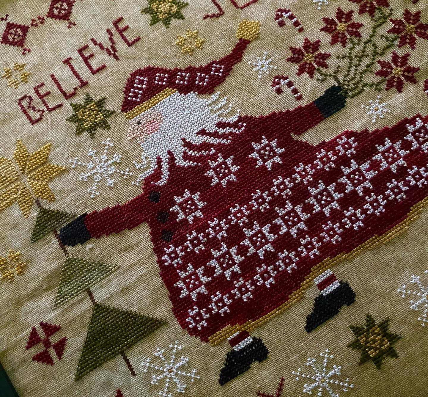 Santa’s Patchwork Cloak - Cross Stitch Pattern by Pansy Patch