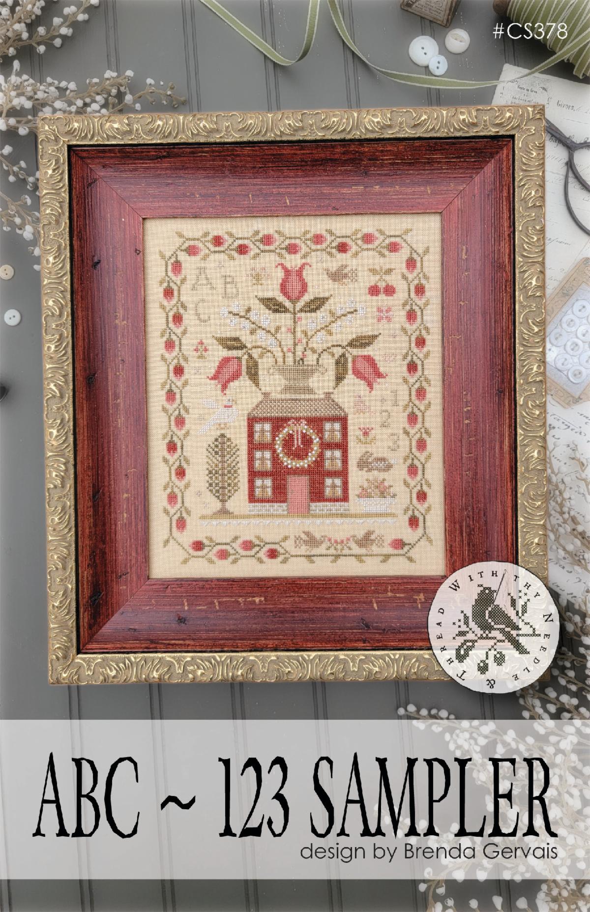 ABC ~ 123 Sampler - Cross Stitch Pattern by With Thy Needle & Thread PREORDER