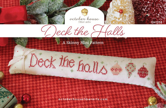Deck the Halls - Cross Stitch Pattern by October House Fiber Arts