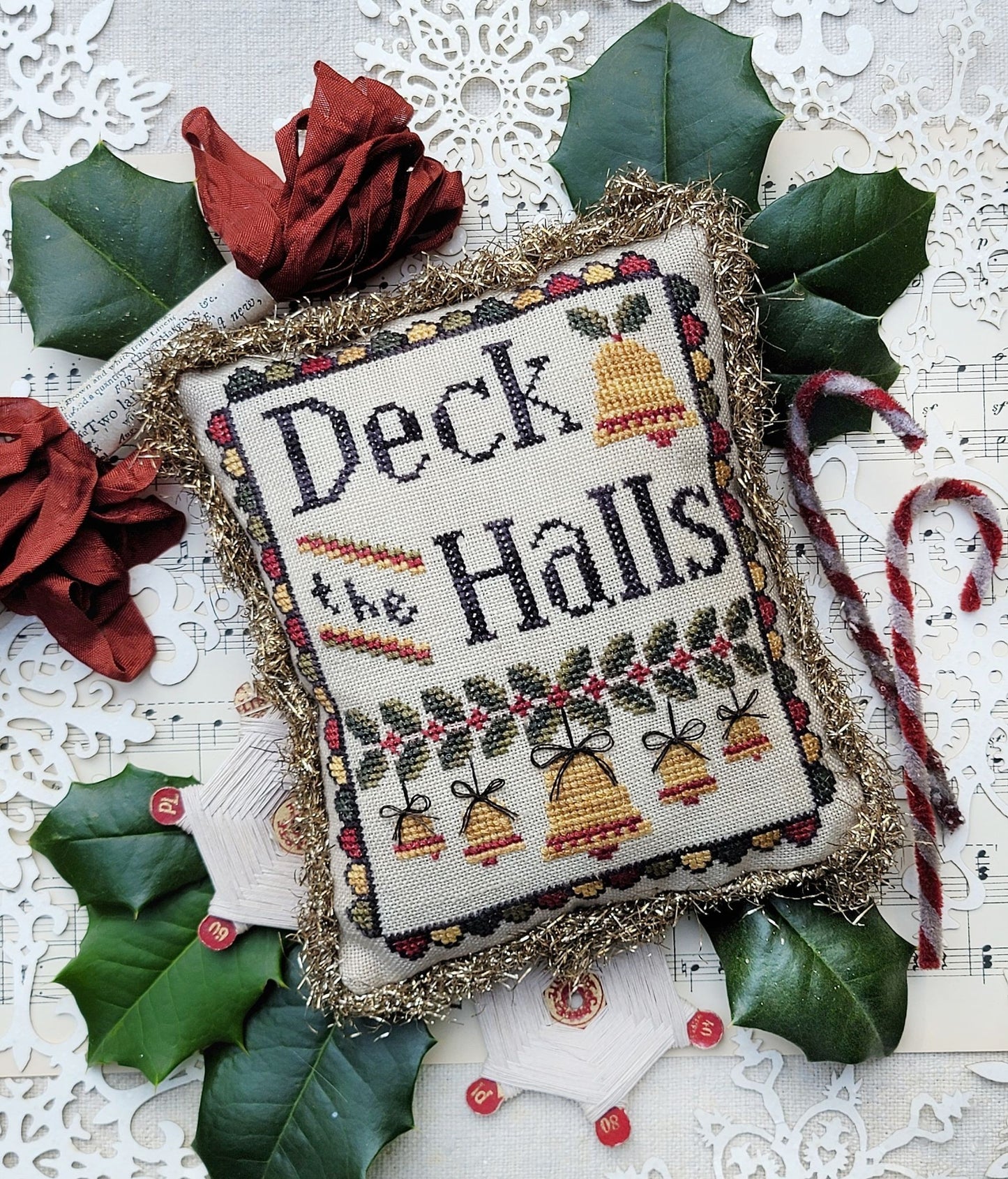 Deck the Halls - Cross Stitch Chart by Hello from Liz Mathews