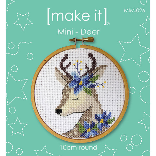 Mini Deer Cross Stitch Kit