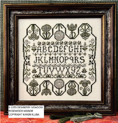DEWBERRY MEADOW - Cross Stitch Chart by Rosewood Manor PREORDER