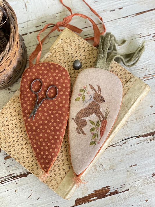 Velvet Carrot Needle Book - Pattern by Stacy Nash Primitives