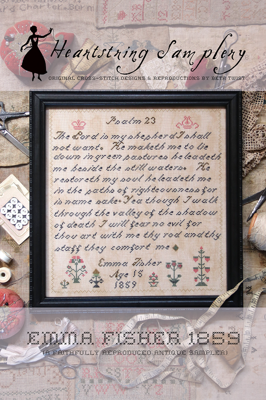 Emma Fisher 1859 - Cross Stitch Pattern by Heartstring Samplery