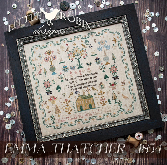 Emma Thatcher 1854 - Cross Stitch Chart by Little Robin