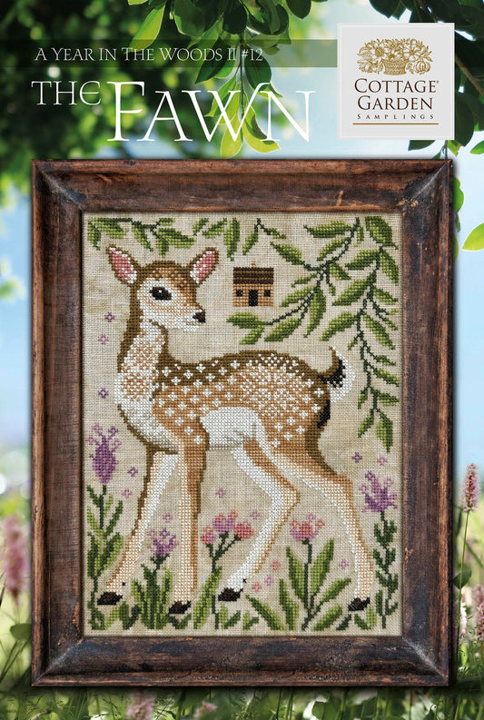 A Year in the Woods II #12 The Fawn - Cross Stitch Chart by Cottage Garden Samplings