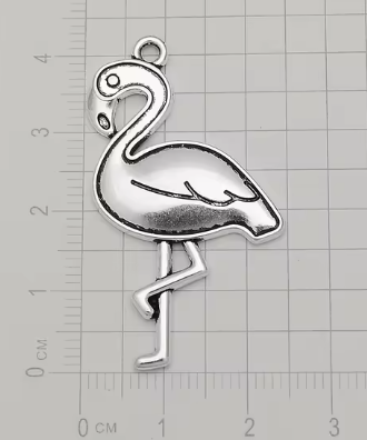 Flamingo Charm 42mm x 29mm