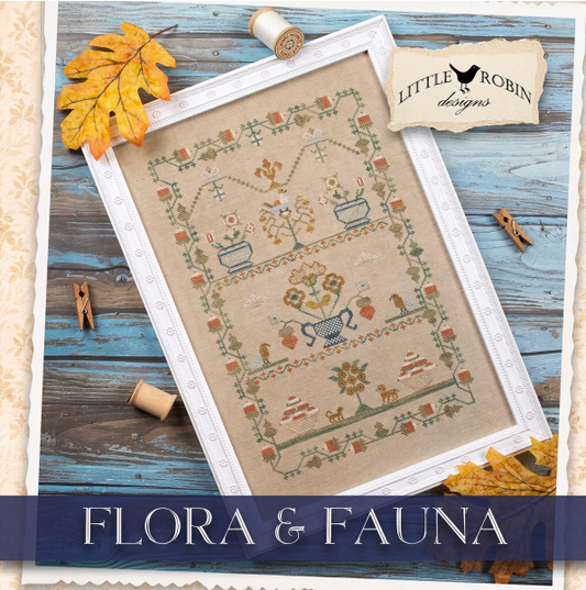 Flora and Fauna - Cross Stitch Pattern by Little Robin PREORDER