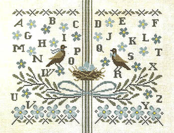 Flower Garden Sampler - Cross Stitch Pattern by Artful Offerings