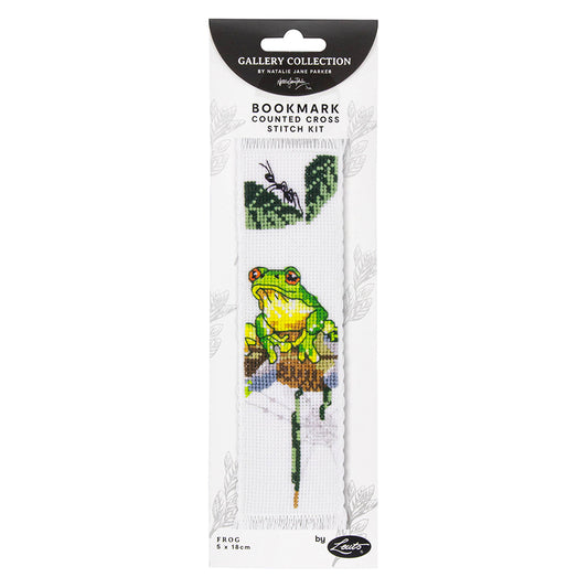 Frog Cross Stitch Bookmark Kit by Natalie Jane Parker