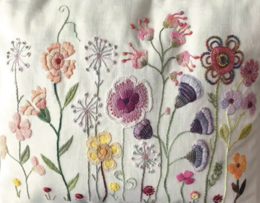 Garden Route Embroidery Design - Printed Panel by Roseworks