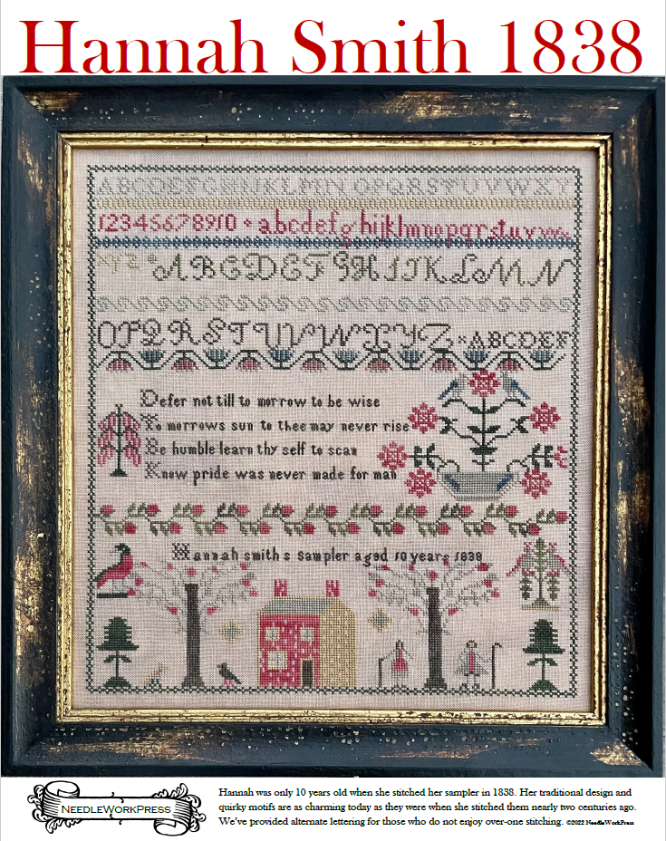 Hannah Smith - Reproduction Sampler by Needlework Press