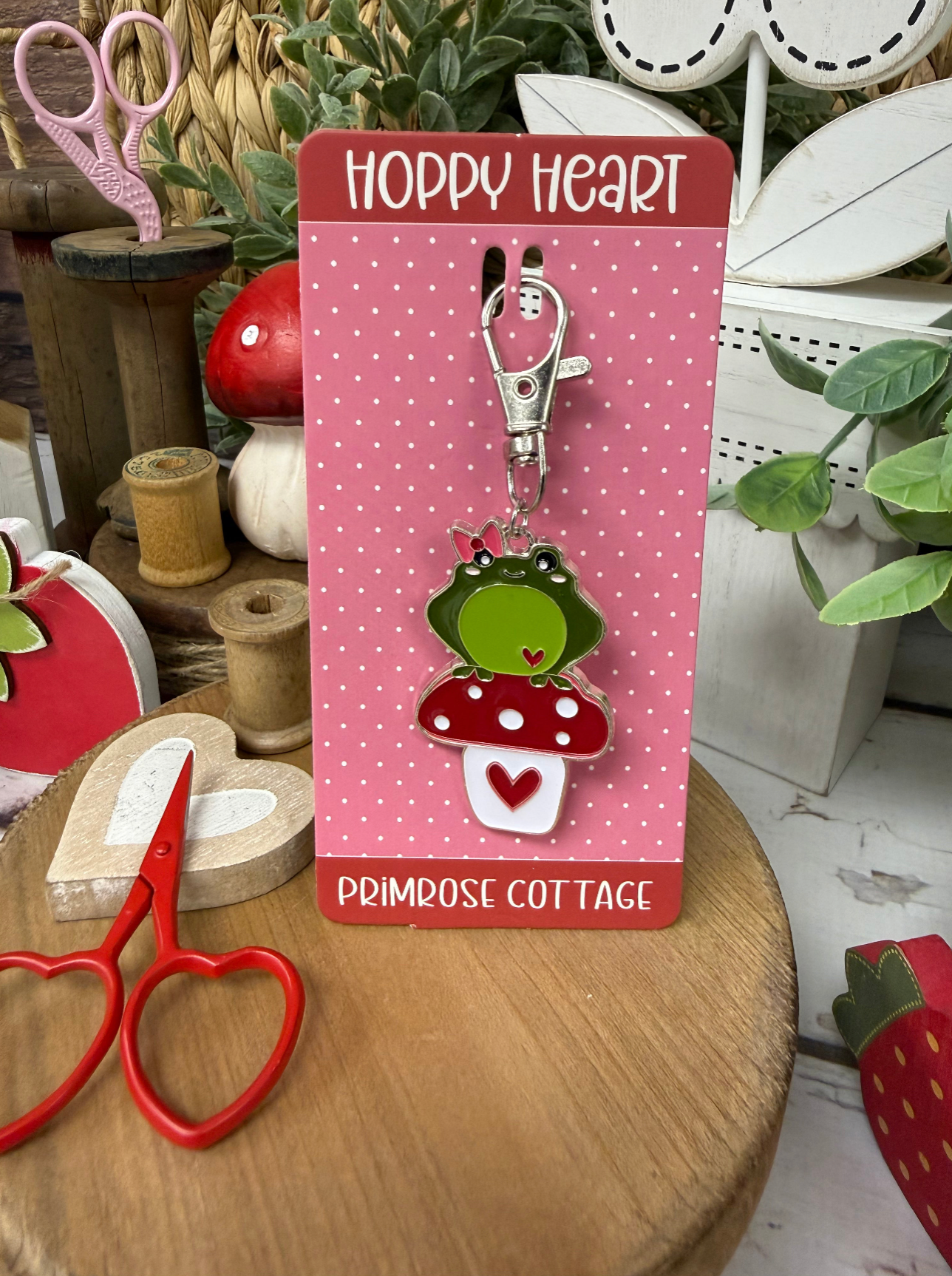 Hoppy Heart Charm by Primrose Cottage