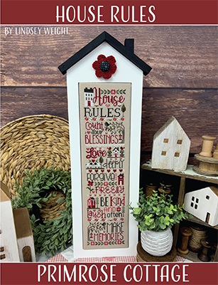 House Rules - Cross Stitch Pattern by Primrose Cottage