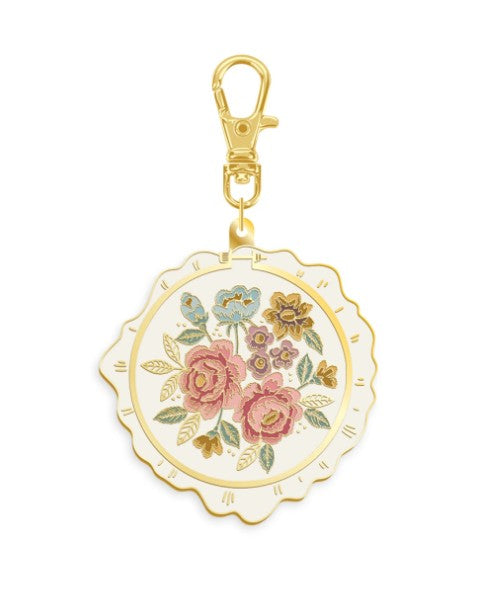Jane Austen Embroidery Hoop Charm