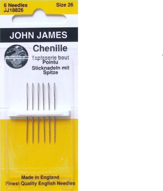 John James Needles Chenille Size 26