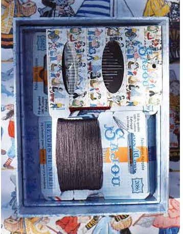 Sajou Sewing box filled for embroidery - Farandole Bretonne