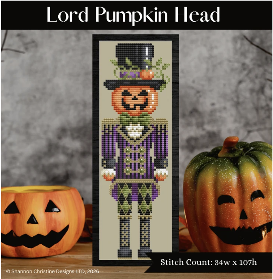 Lord Pumpkin Head - Cross Stitch Pattern by Shannon Christine PREORDER