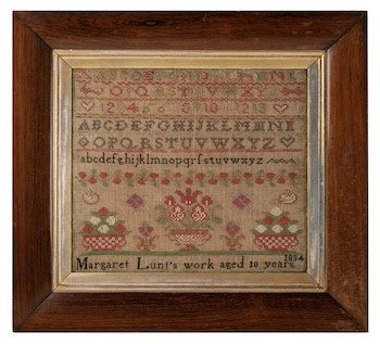 Margaret Lunt - Reproduction Sampler Chart by Olde Willow Stitchery