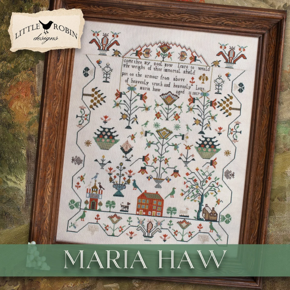 Maria Haw - Cross Stitch Pattern by Little Robin PREORDER