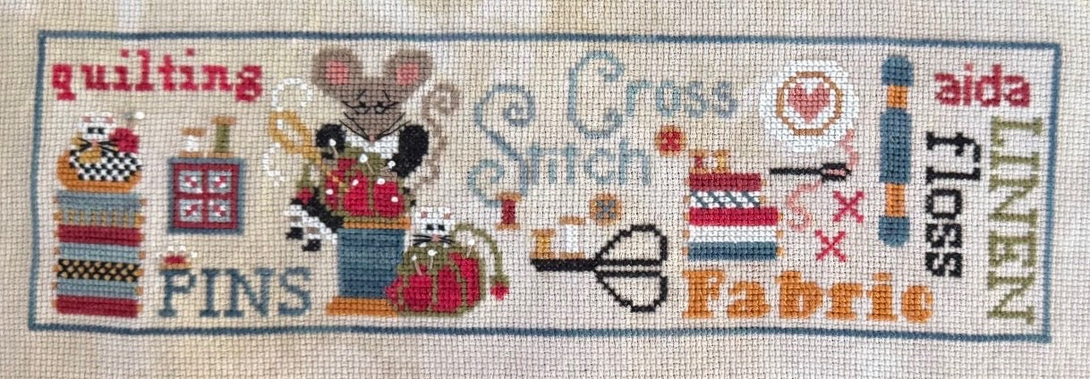 Matilda's Sewing Drum - Cross Stitch Pattern by Finally a Farmgirl PREORDER