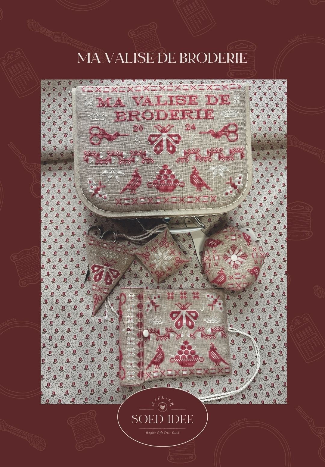 Ma Valise de Broderie - Cross Stitch Book by Soed Idee PREORDER