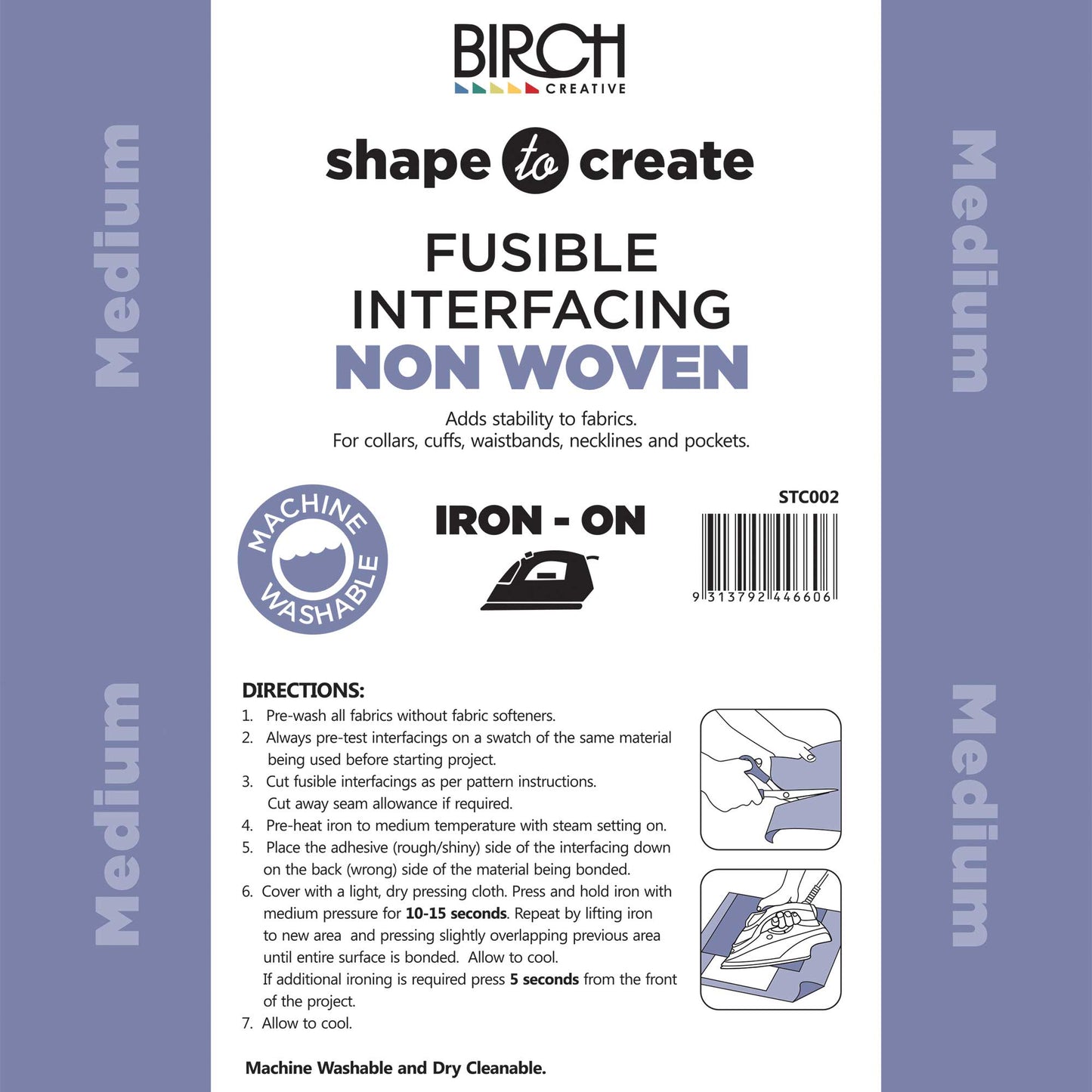 Iron on (fusible) Non Woven Interfacing