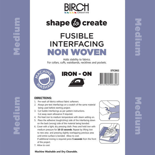 Iron on (fusible) Non Woven Interfacing