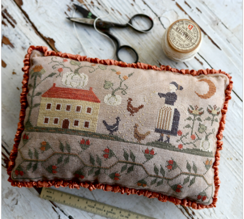 Merry Autumn Pinkeep - Cross Stitch Pattern by Stacy Nash Primitives