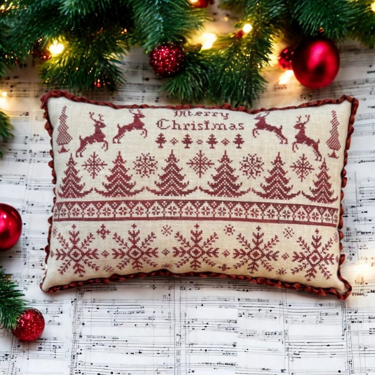 Merry Christmas - Cross Stitch Pattern by Hobby House Press